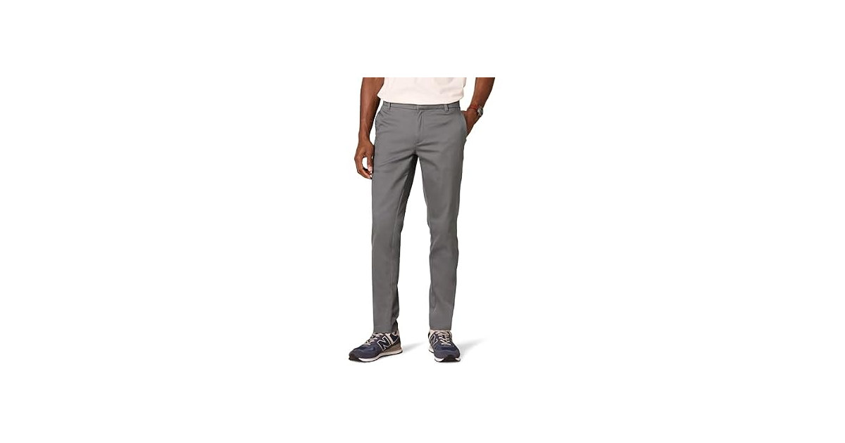 Amazon Essentials Men Slim Flat-front Pant