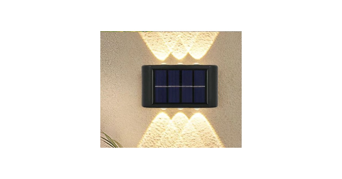 4-Pack Solar Wall Light Sconces