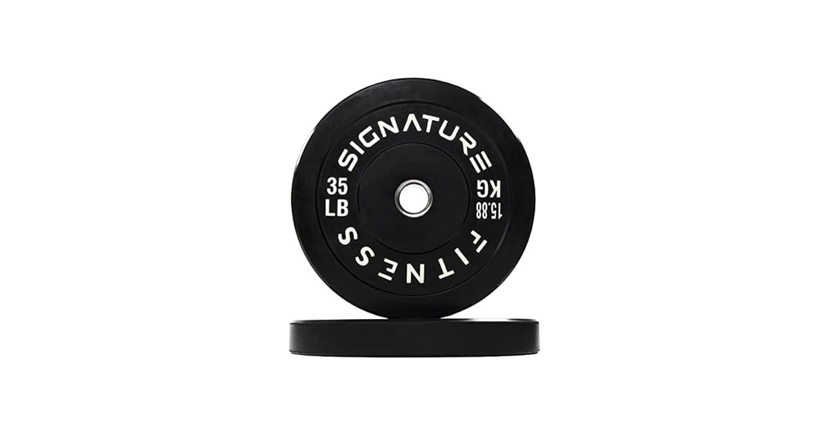 Fitvids 2" Olympic Bumper Plate, 35LB, Pair