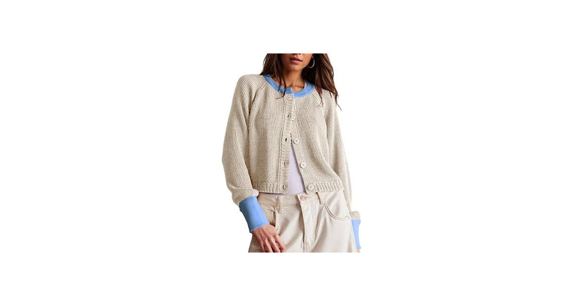 Womens Cropped Cardigan Sweaters