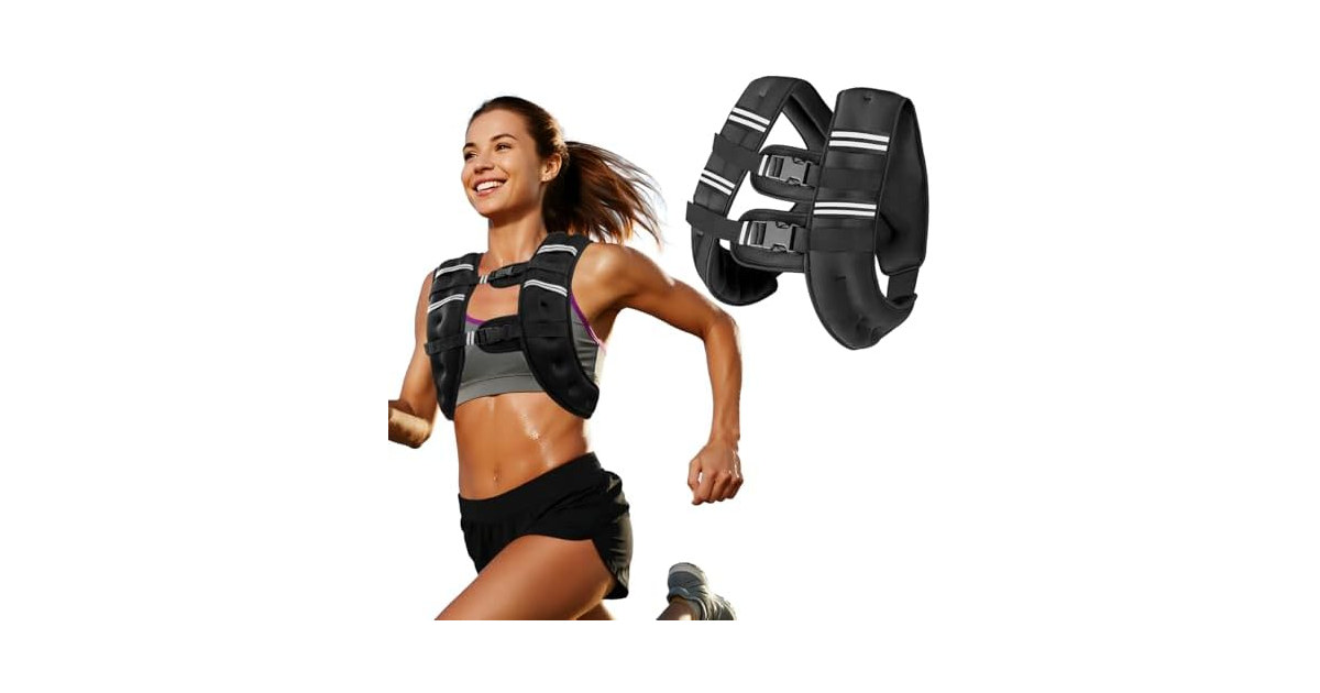 Zikopomi Weighted Vest 8-20lbs Adj Strap