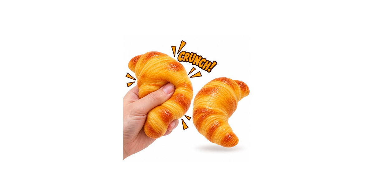 Croissant Crunch Squishy 2-Pk