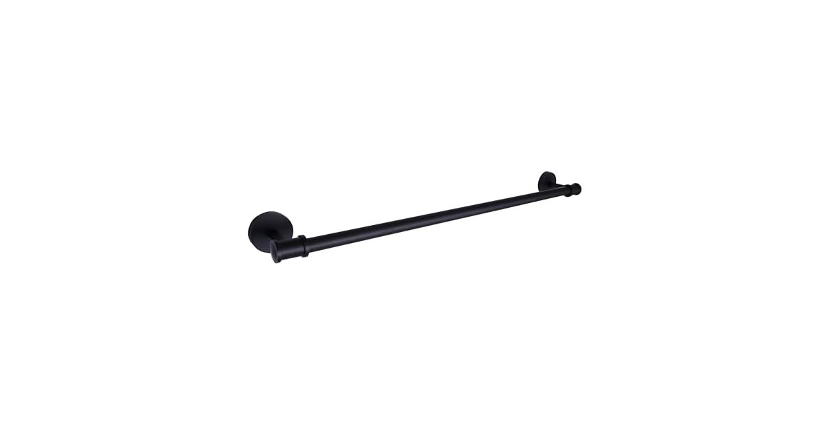 Carson Black Towel Bar - Elegant Bath