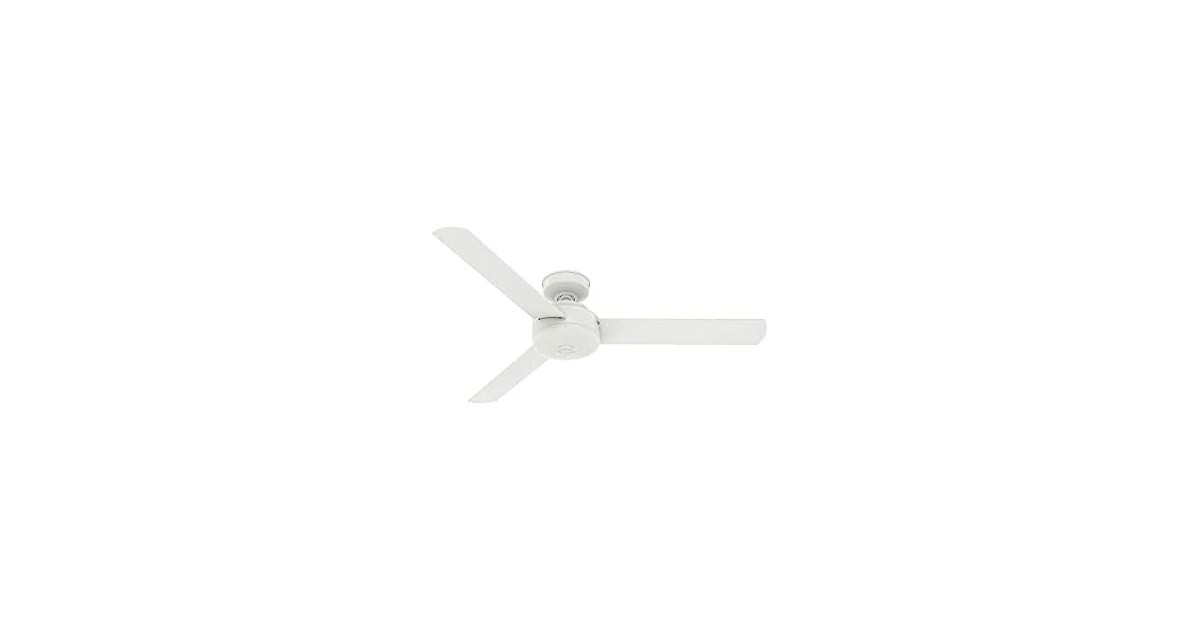 Hunter Fan 52" Matte White, 3 Blades