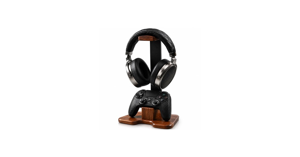 Wood Headset Stand for Desk