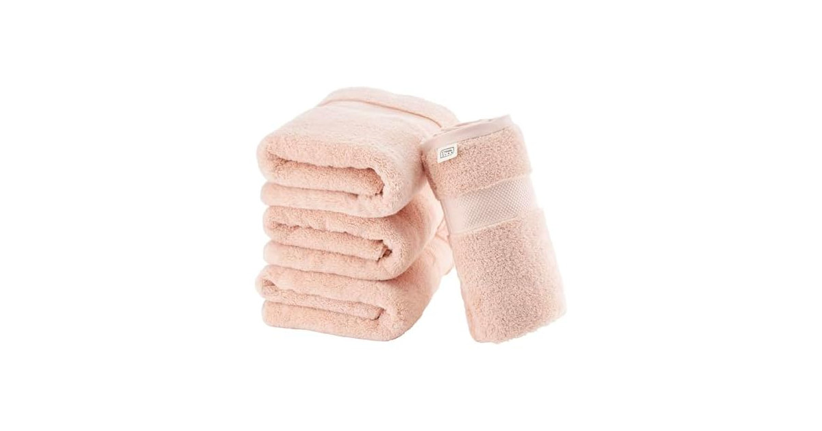 Towel Laboratory Luxury Bath Towel (30x54") Cherry Blossom, 4P