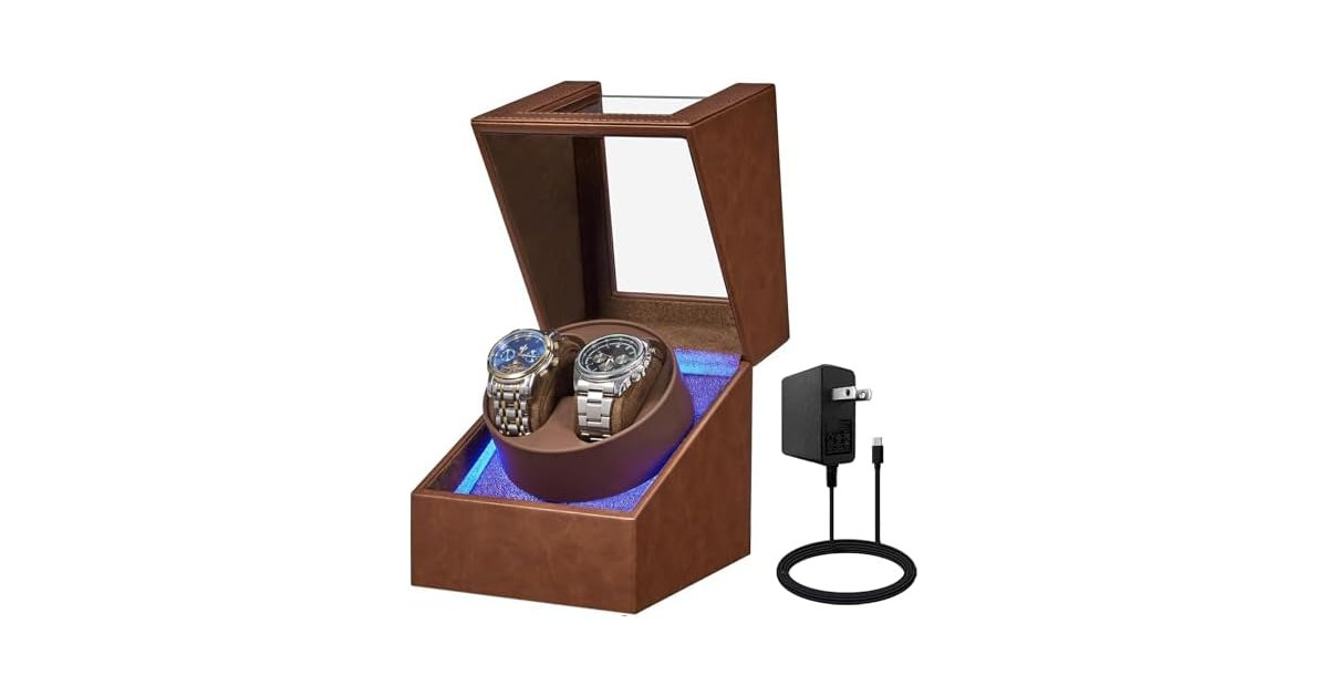 BEWISHOME Double Watch Winder