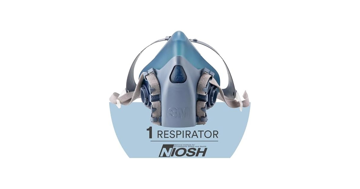 3M 7500 Half Facepiece Respirator Large