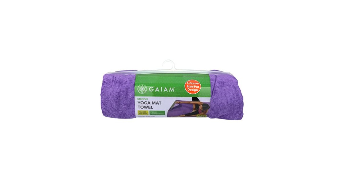 Gaiam Stay-Put Yoga Mat Towel