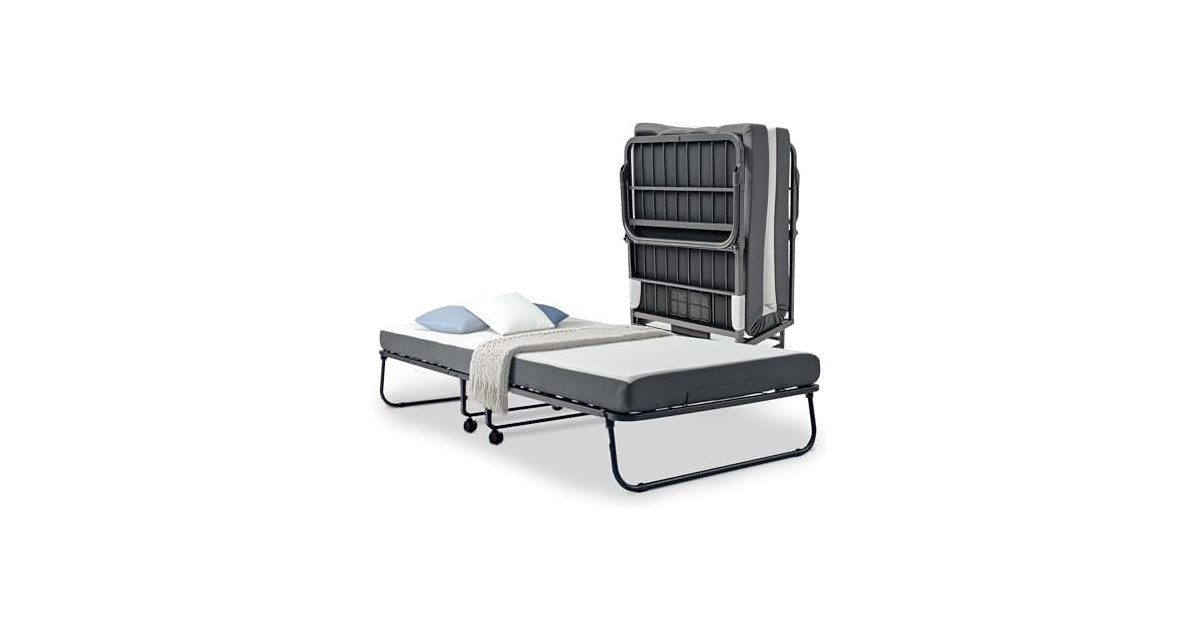 Nestl Folding Bed with 5" Luxury Memory Foam Mattress
