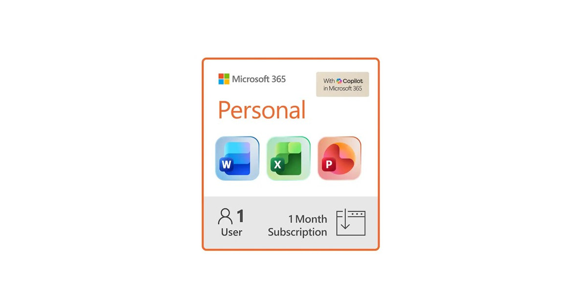 Microsoft 365 Personal | 1-Month