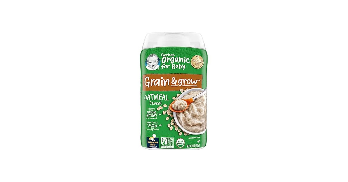 Gerber Gerber Oatmeal Baby Cereal, 8oz