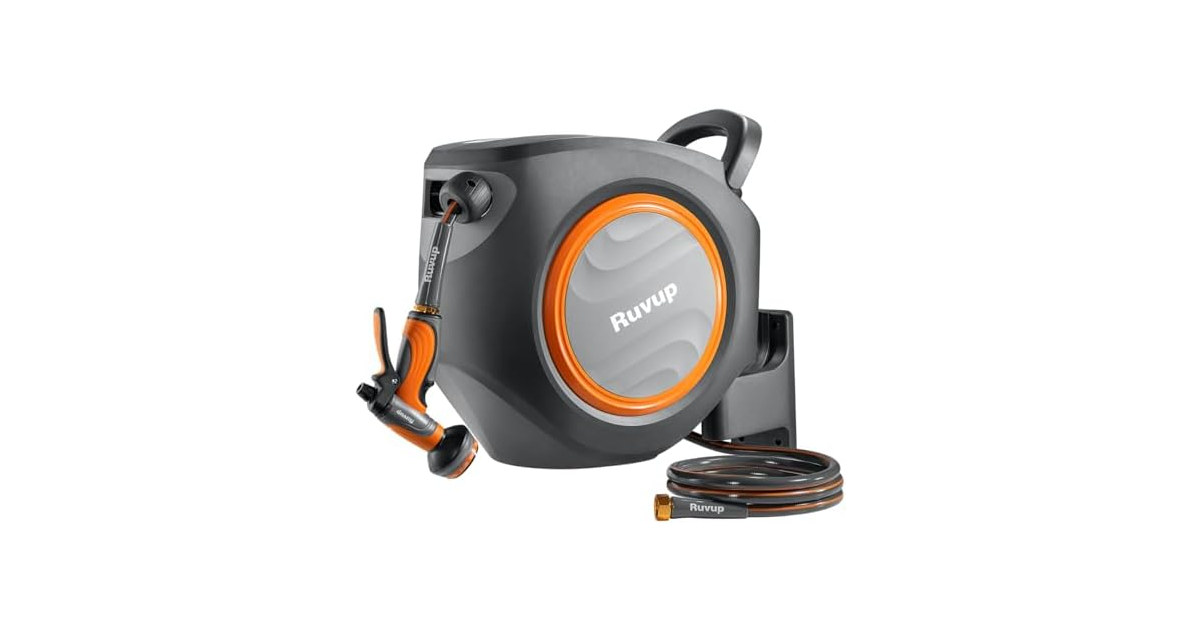 R RUVUP 100ft Retractable Hose Reel