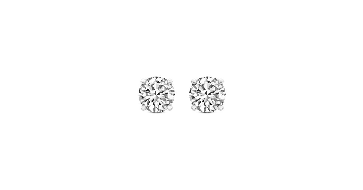 Genuine Crystal Round Stud Earring
