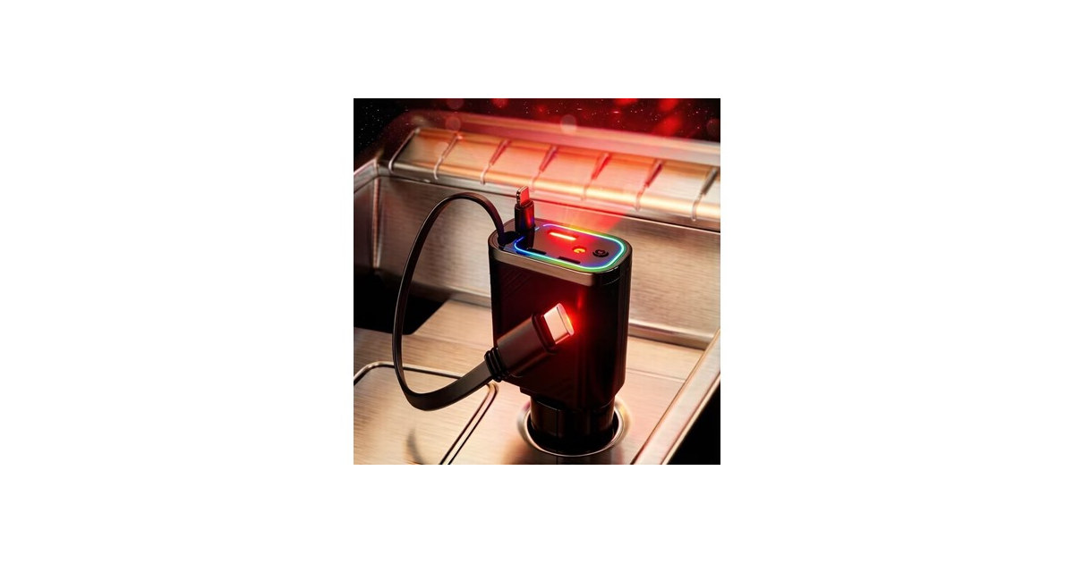 5 in1 Retractable Car Charger