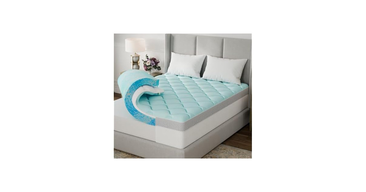 Novilla King Memory Foam Mattress Topper