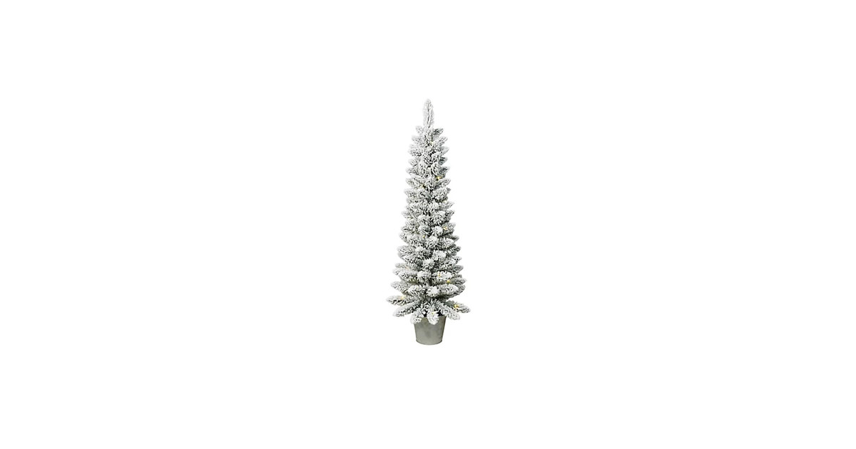 Santa's Workshop 3' Pre-Lit Flocked PVC Slim Tree