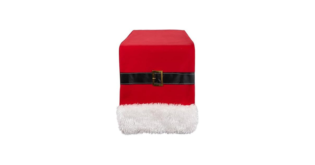 DII Christmas Table Runner, 14x72, Red Santa Claus