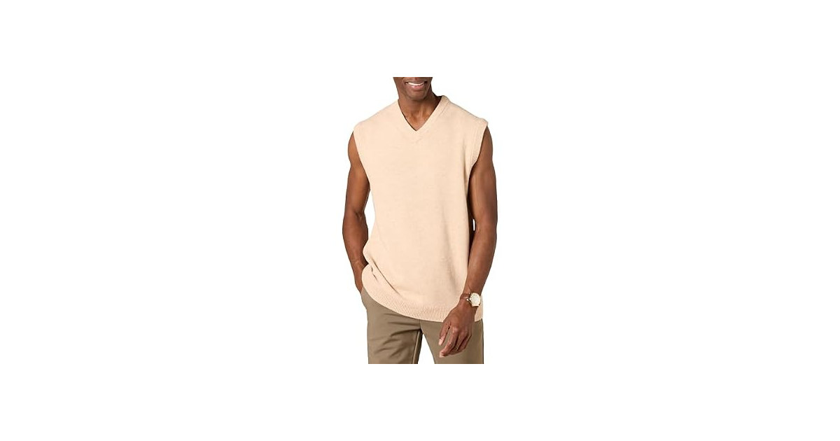 Amazon Essentials Men Lambs Wool Sweater Vest