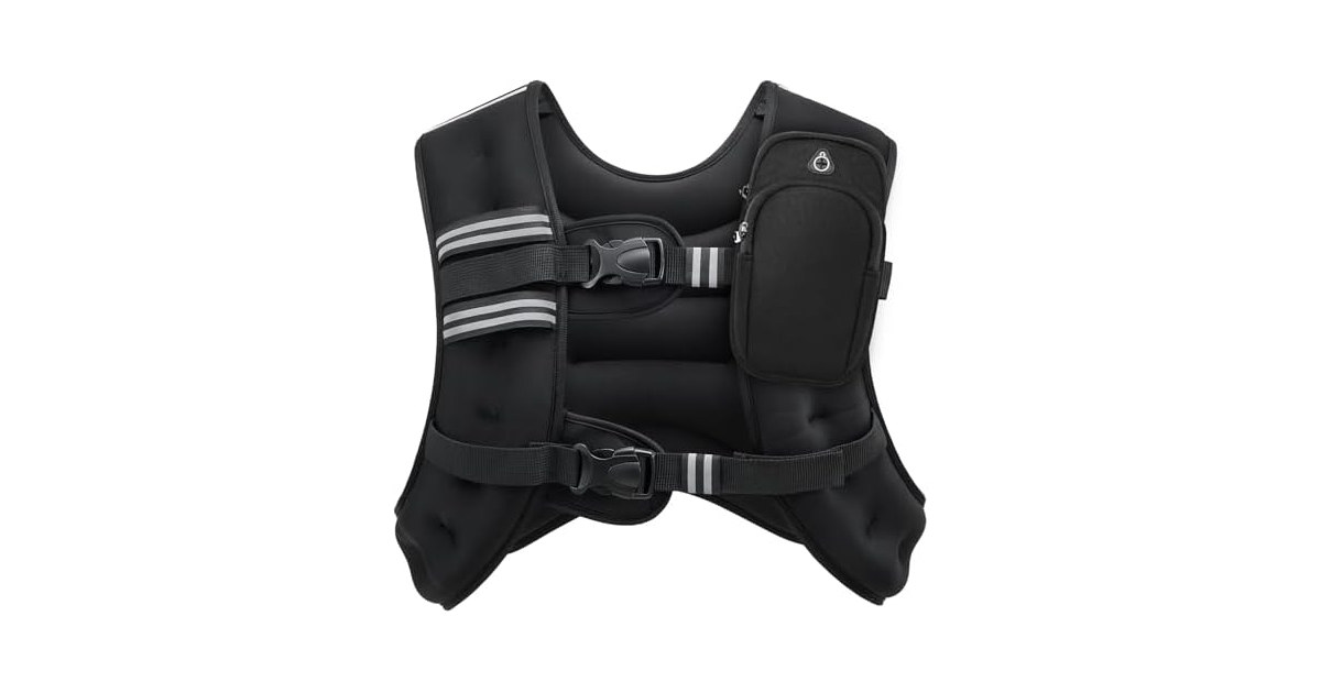 ZELUS 30lb Weighted Vest with Reflective Strip