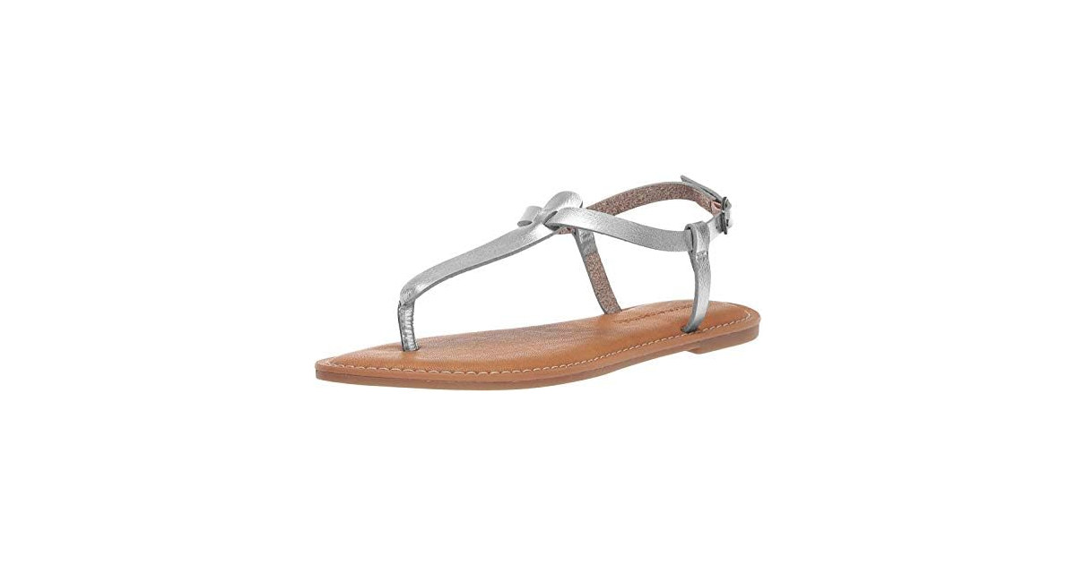 Amazon Essentials Women Casual Thong Leather Strap