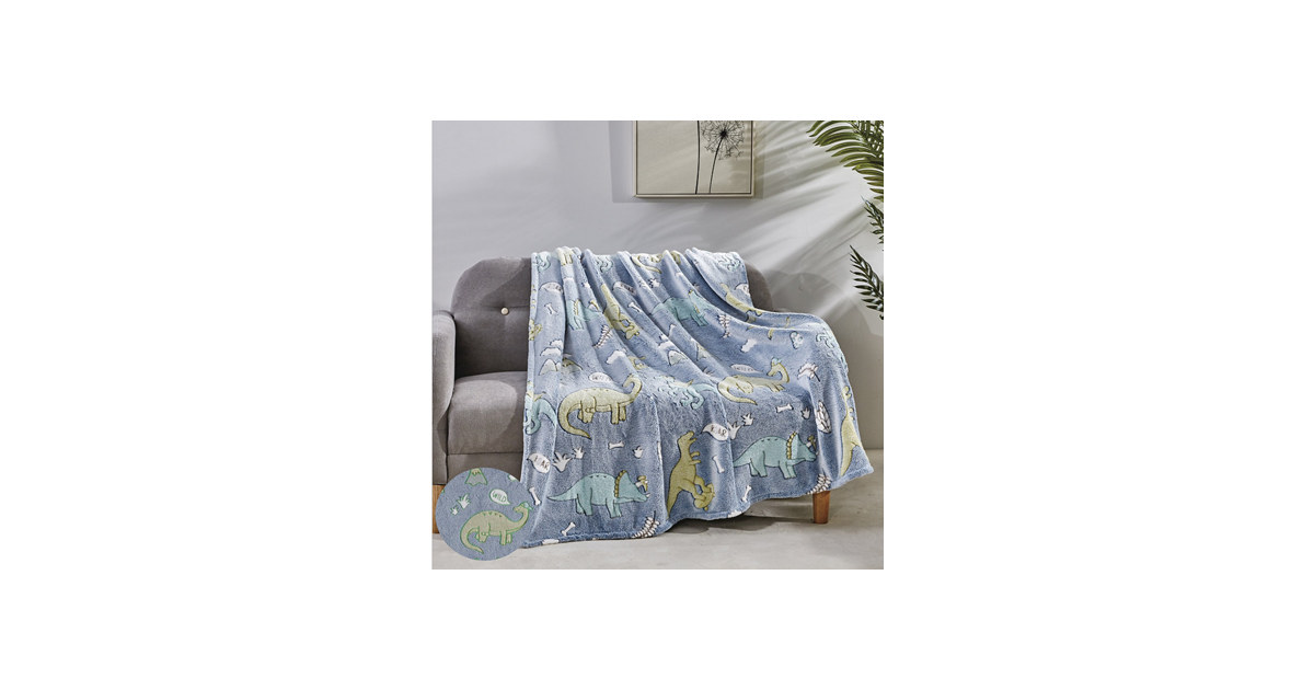 Glow in the Dark Ultra Soft Micro Plush Fleece Throw