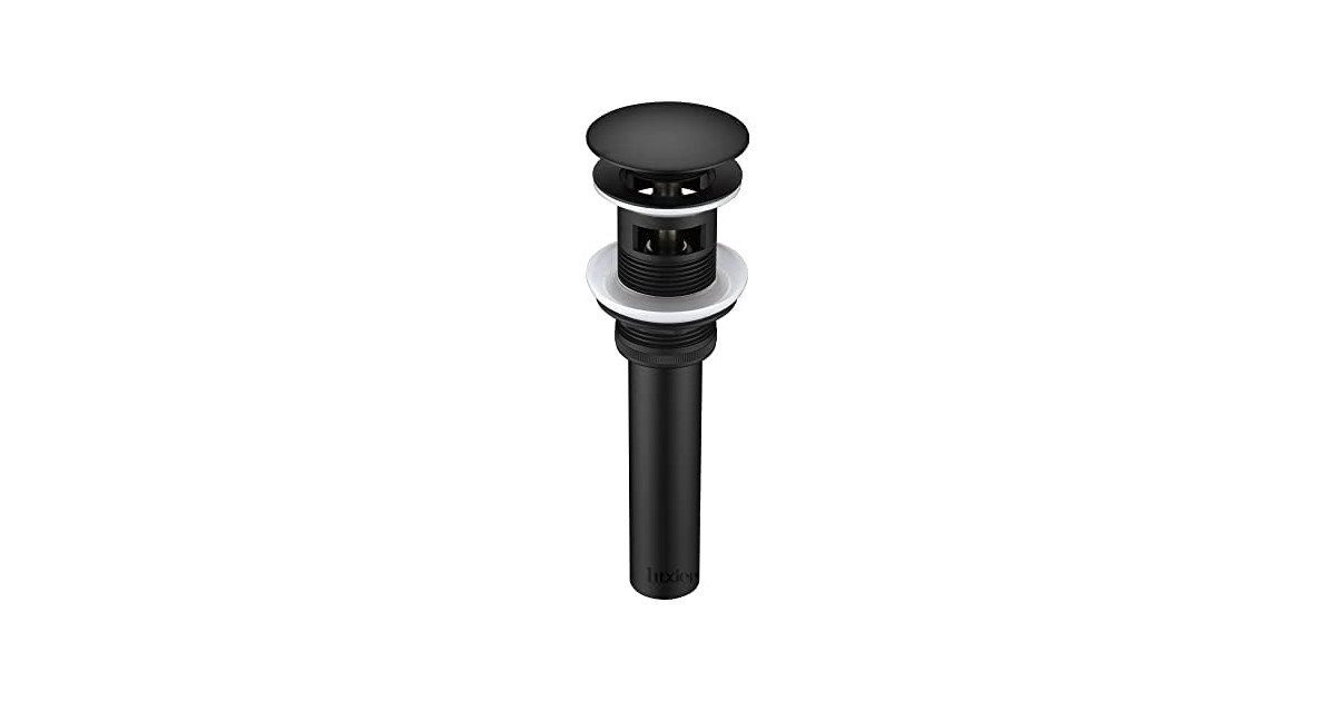 Luxier Metal Bathroom Sink Pop-Up Drain