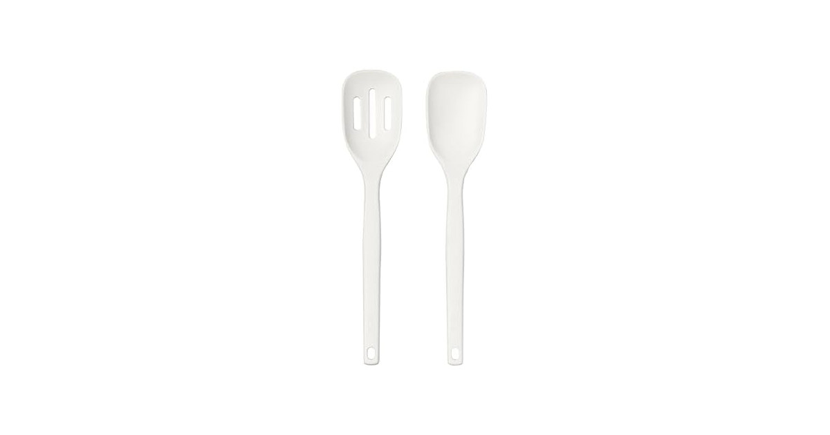 Tovolo Elements Silicone Spoon Set of 2 Buttercream