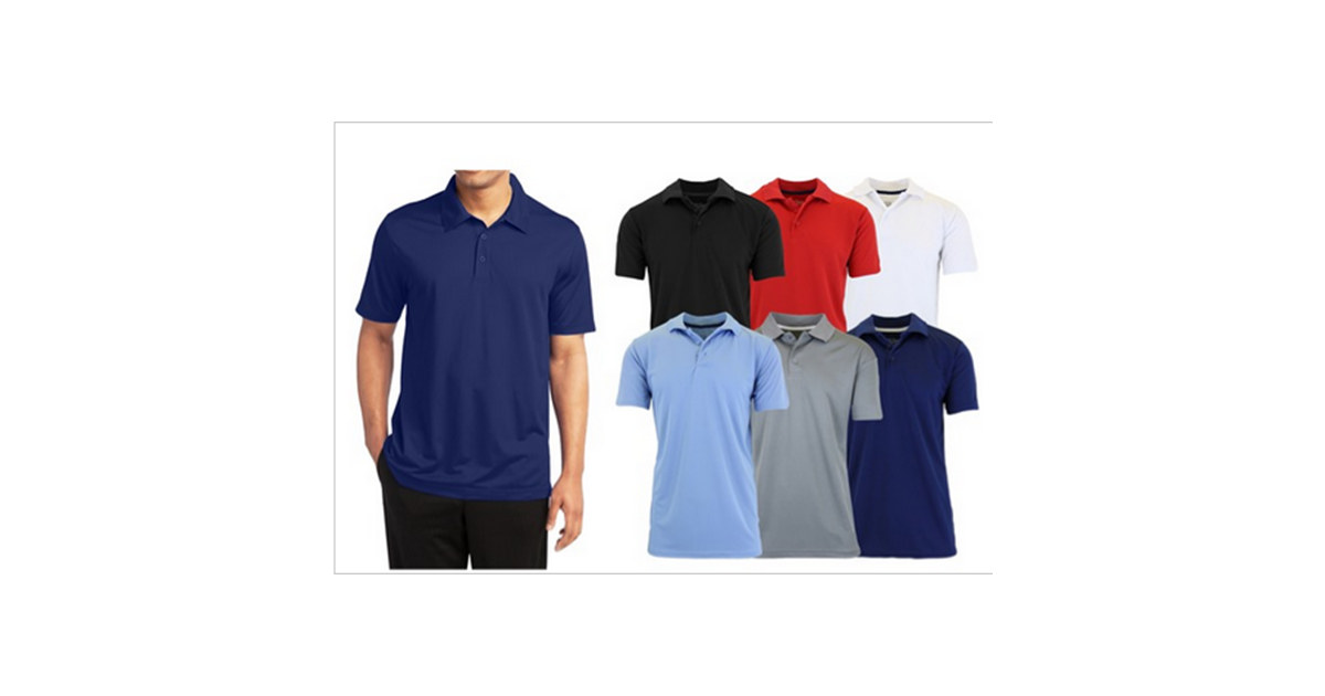5Pk Mens S/S Performance Polo (S - 3XL)