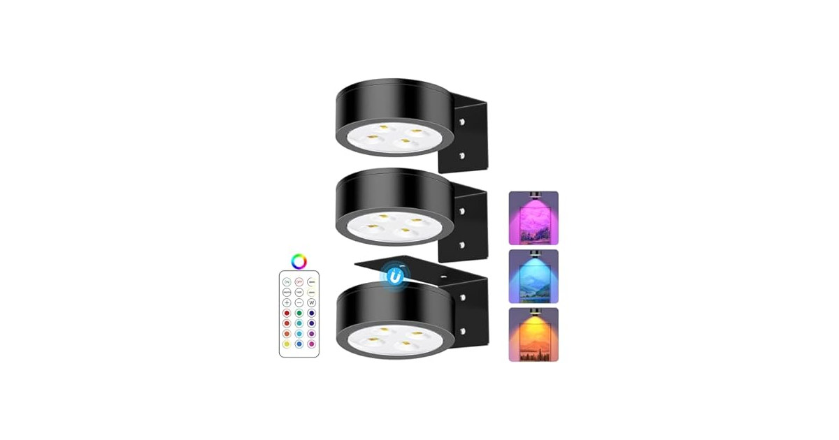 Hakol RGB Picture Light Battery Operated Painting Lights