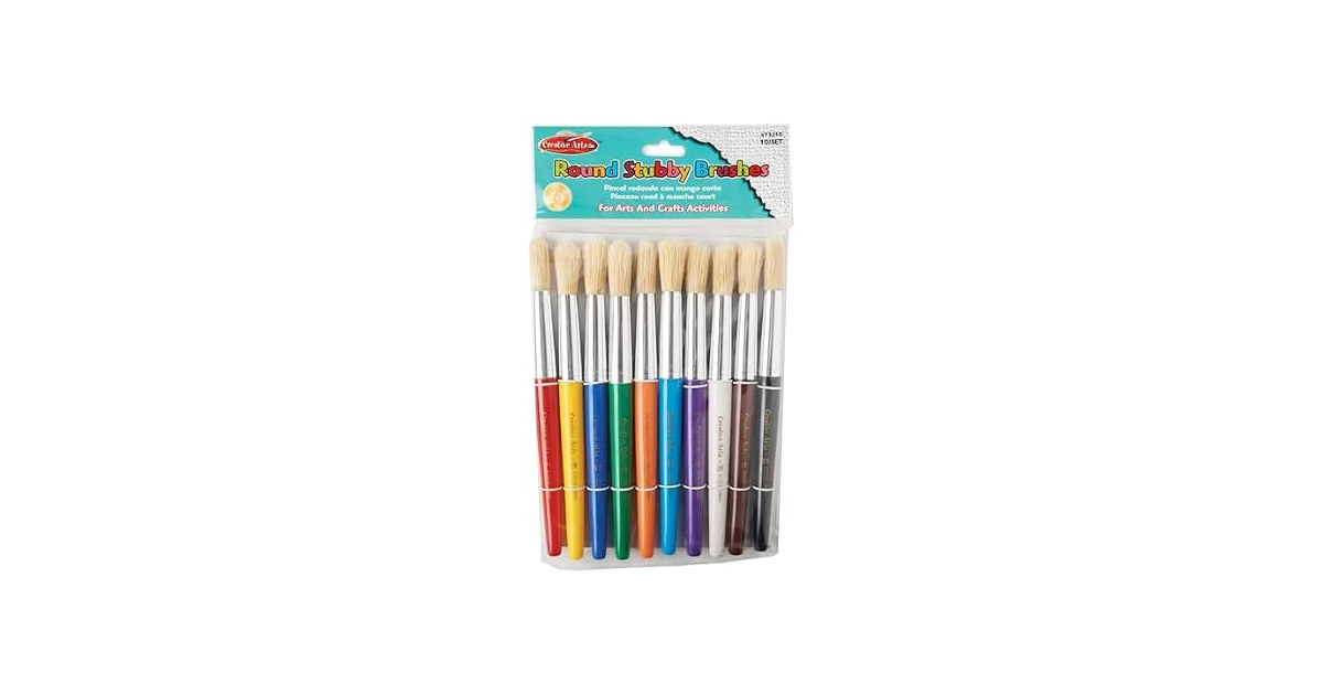 Charles Leonard Creative Arts Round Tip Paint Brushes
