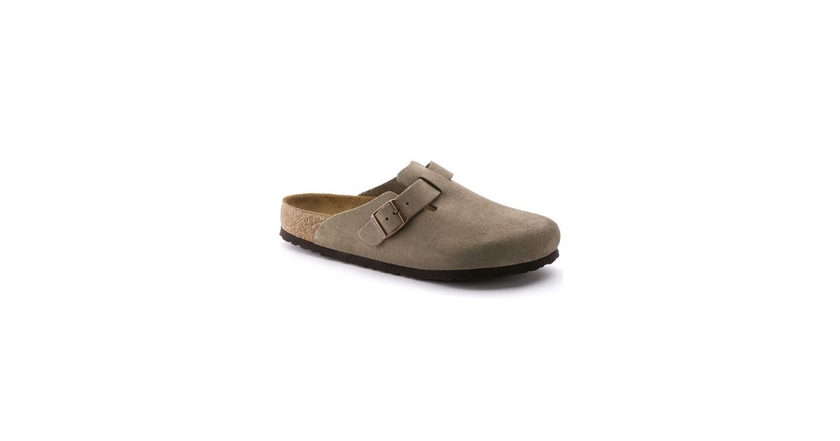 Birkenstock Unisex Boston SFB SL Taupe (Open Box)
