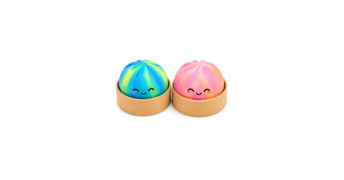 2-Pack Mini-Tie Dye Squishy Dumpling