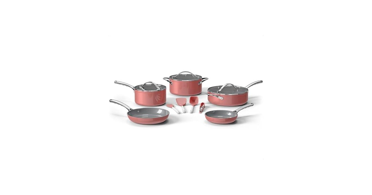 Bakken 12-Piece Ceramic Cookware Set