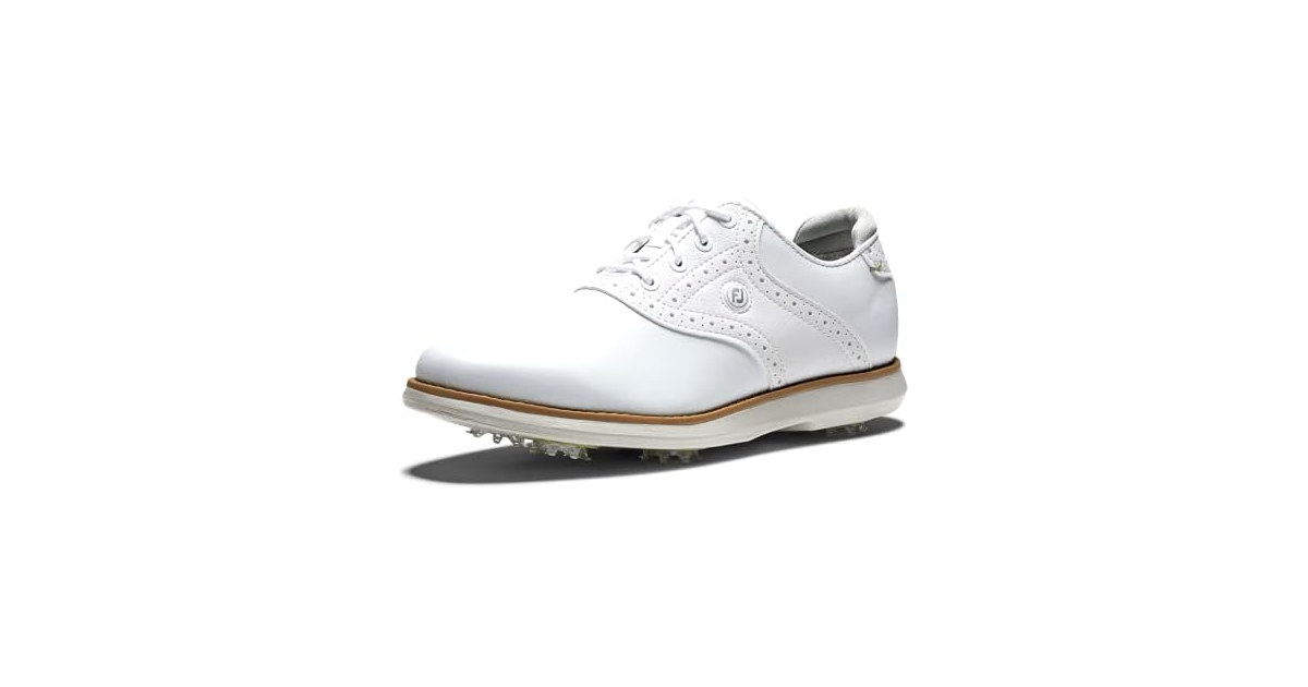 FootJoy Women's Traditions Golf Shoes White/White