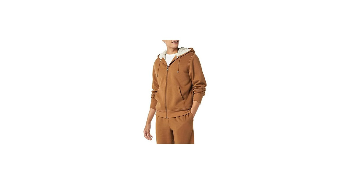 Amazon Essentials Men Sherpa Lined Sweatshirt