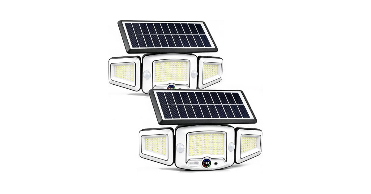 VENSSTNOR Solar Lights Motion Sensor
