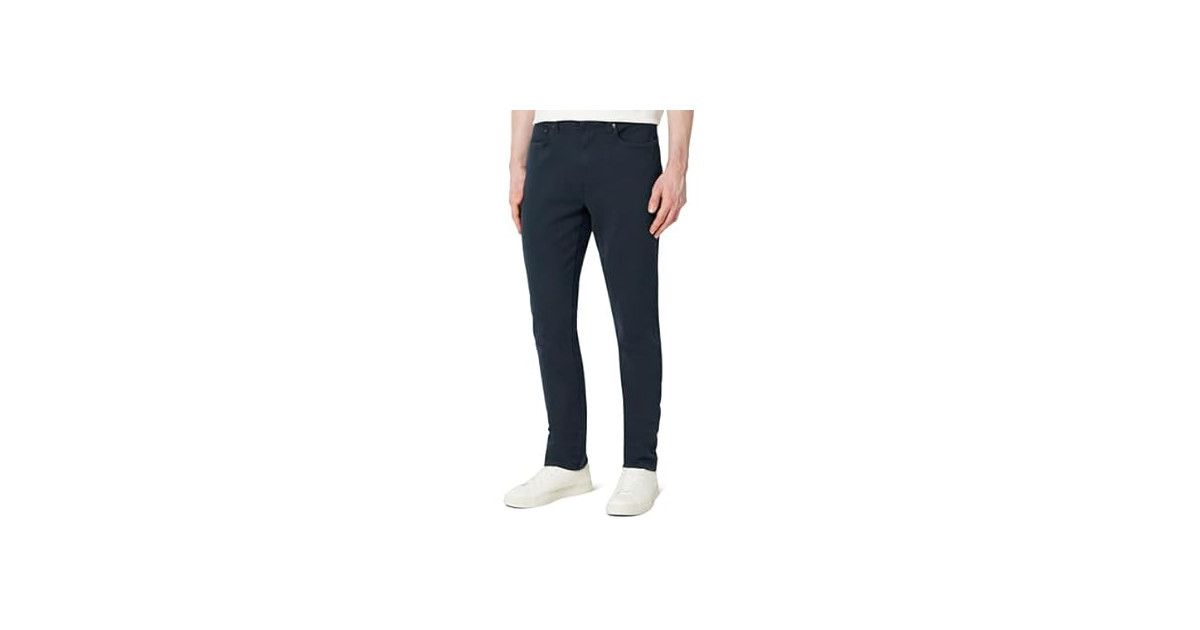 Amazon Essentials Garment-Dyed Pants, Navy (35x34)