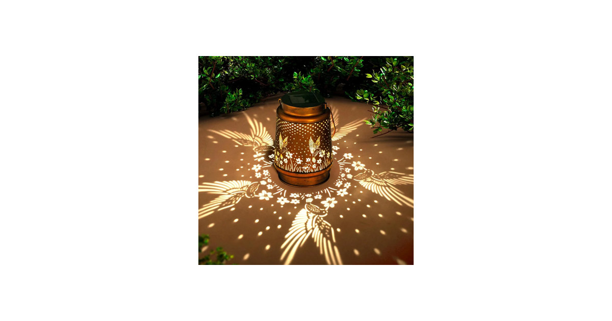 Hakol Hummingbird Solar Lantern Outdoor Hanging