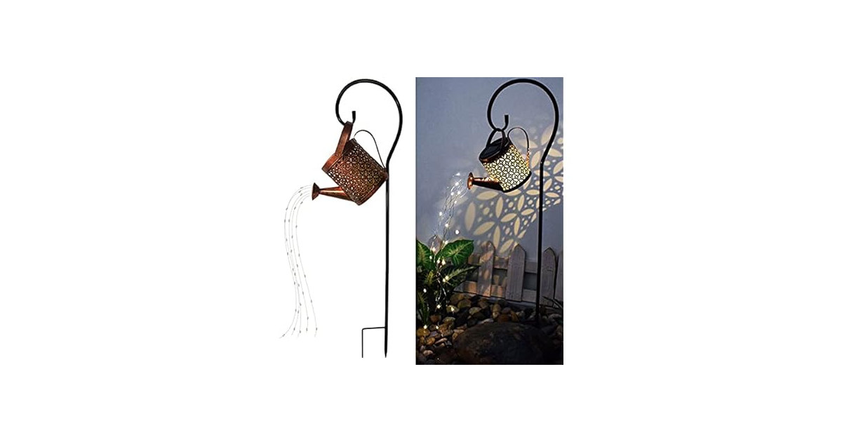 Hakol Solar Lantern Watering Can Set