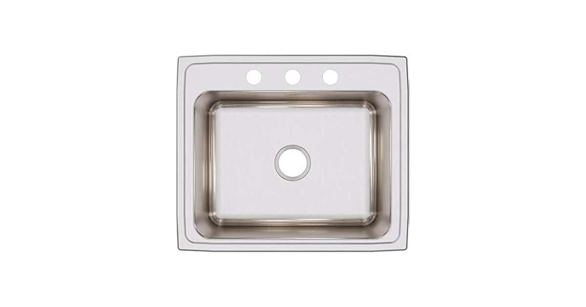 Elkay Single Bowl Drop-in Stainless Steel 25"