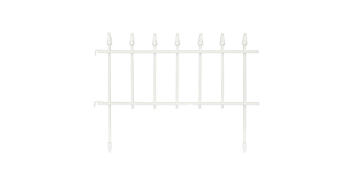 Sunnydaze White Fence Panels (Set of 5)
