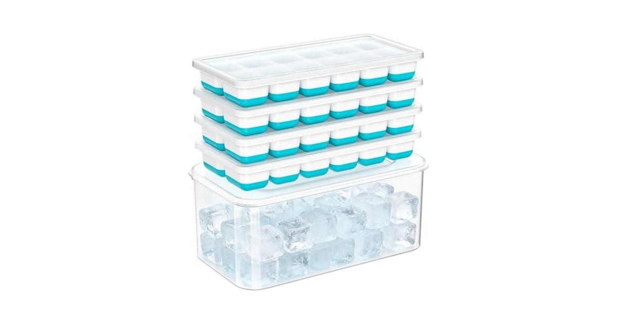 NFK Ice Cube Tray with Lid & Bin