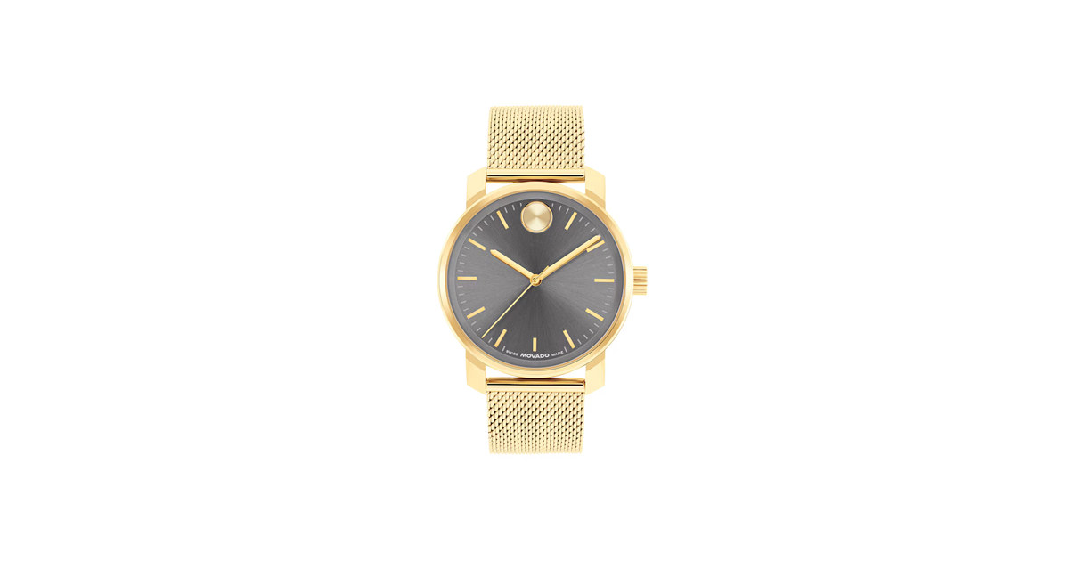 Movado Men's Bold Analog Gunmetal Dial Watch