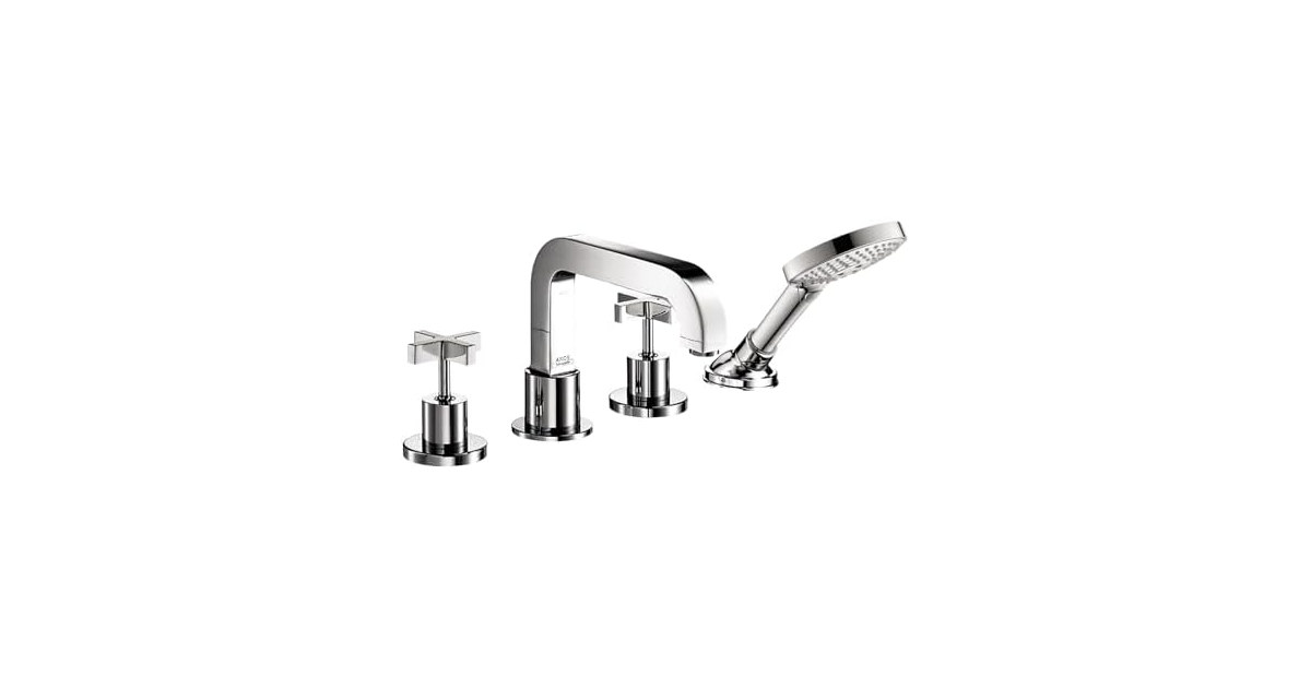 AXOR Citterio Modern 2-Handle 15-inch Wide Roman Tub Filler