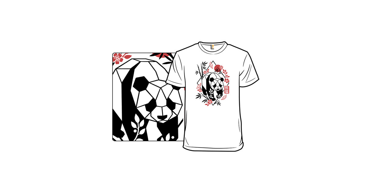 Geometric Bamboo Panda