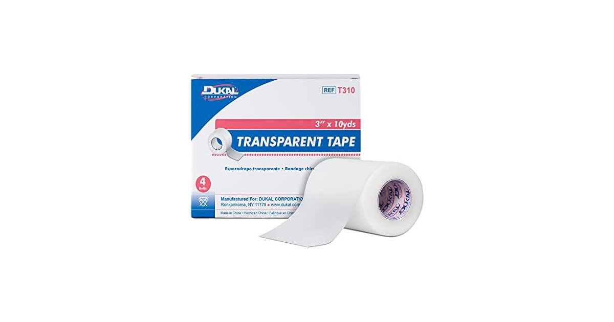 Dukal Transparent Tape 3" x 10yd