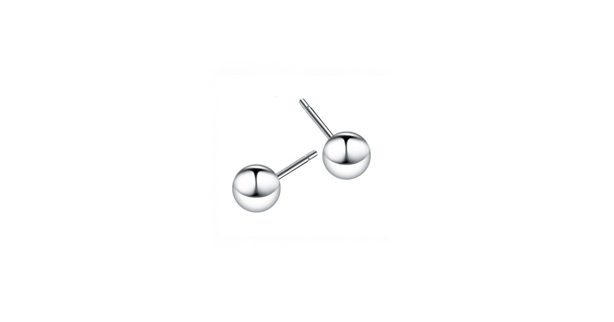 Sterling Silver Ball Stud Earrings