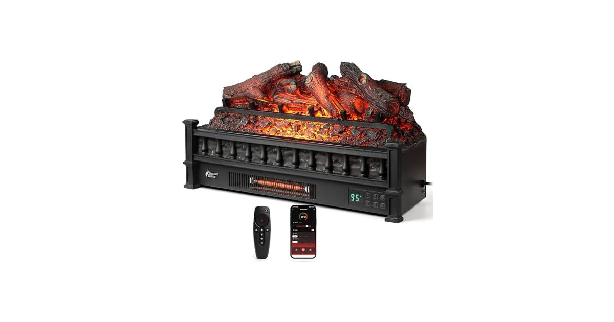 TURBRO 26-inch Smart Fireplace, Black