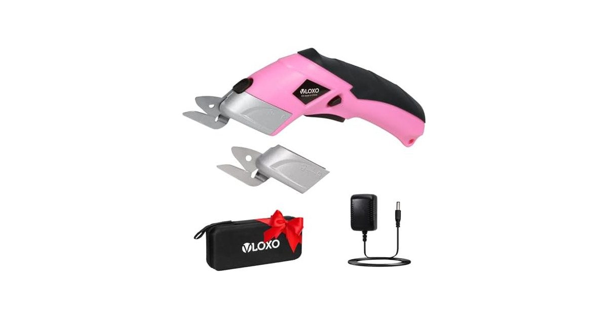 VLOXO Cordless Electric Scissors - Pink